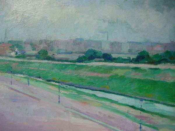 Uitzicht uit atelier (Suezkade)