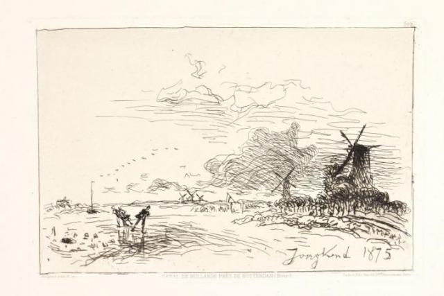 Canal de Hollande pres de Rotterdam (Hiver)