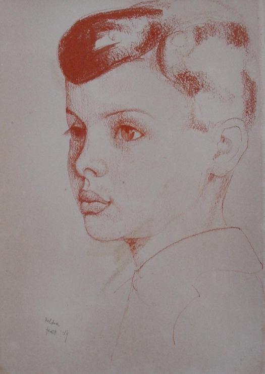 Portret van Albert Piet Kelder, de zoon van de kunstenaar.