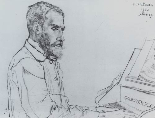 De blinde organist H. van den Burg