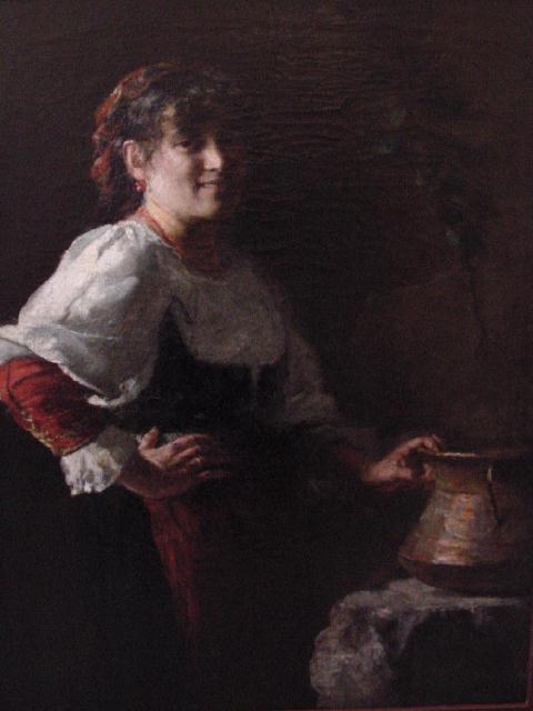 Model in Napolitaanse klederdracht