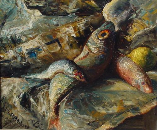 Poissons dans journaux (1957)